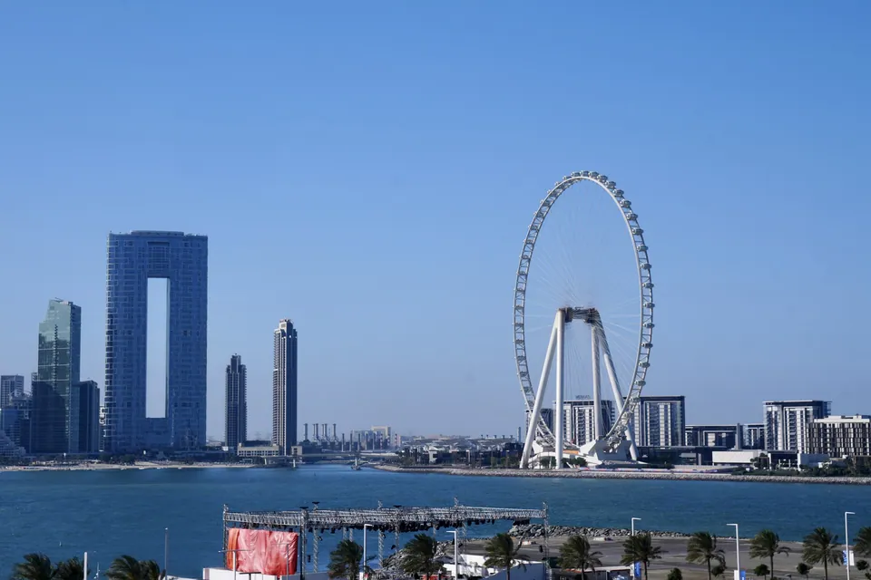 Ain Dubai observation wheel on Bluewaters Island